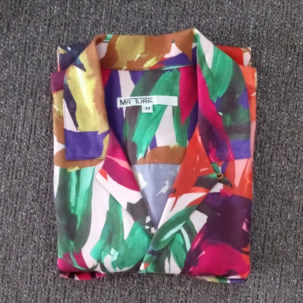 🦜Mr. Turk🦜 - Multicolor Abstract Print S/S Button Down Shirt - Picture 14 of 14